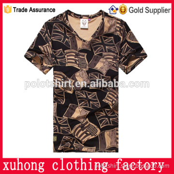 Plain cheap price 2015 hot style high quality brand all over print t-shirts